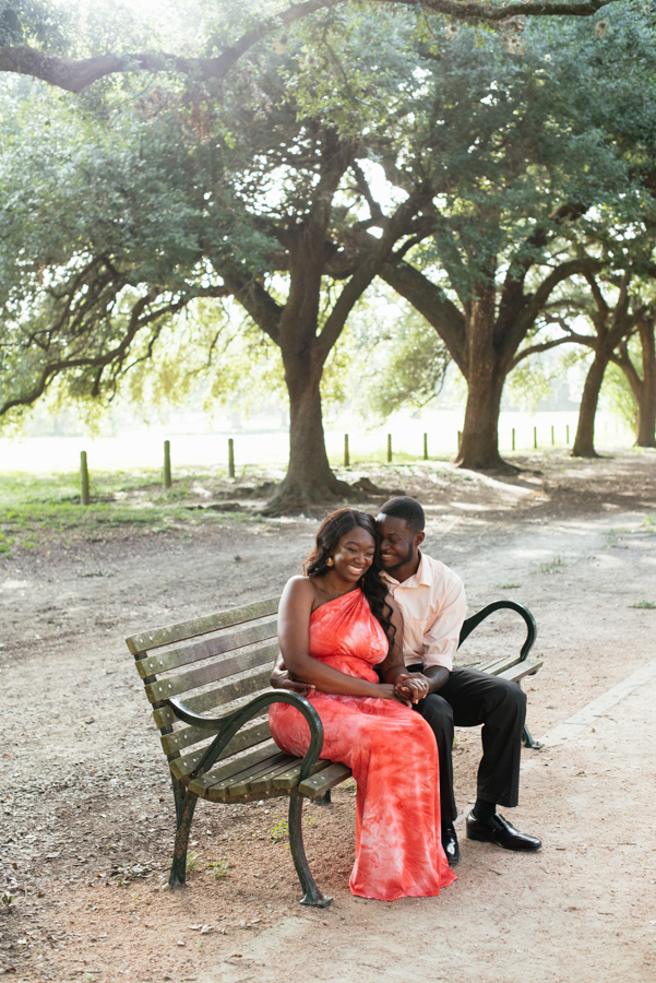 Engagement Photography at Marvin Taylor Trail Hermann Park Houston