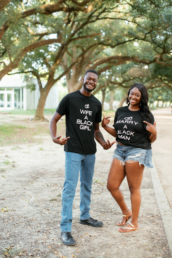 Engagement Photography at Marvin Taylor Trail Hermann Park Houston