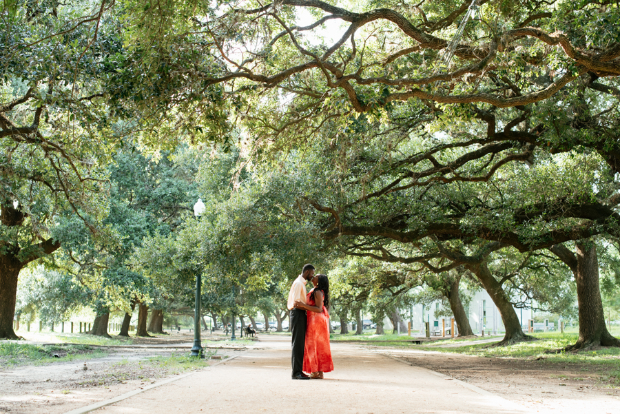 Engagement Photography at Marvin Taylor Trail Hermann Park Houston