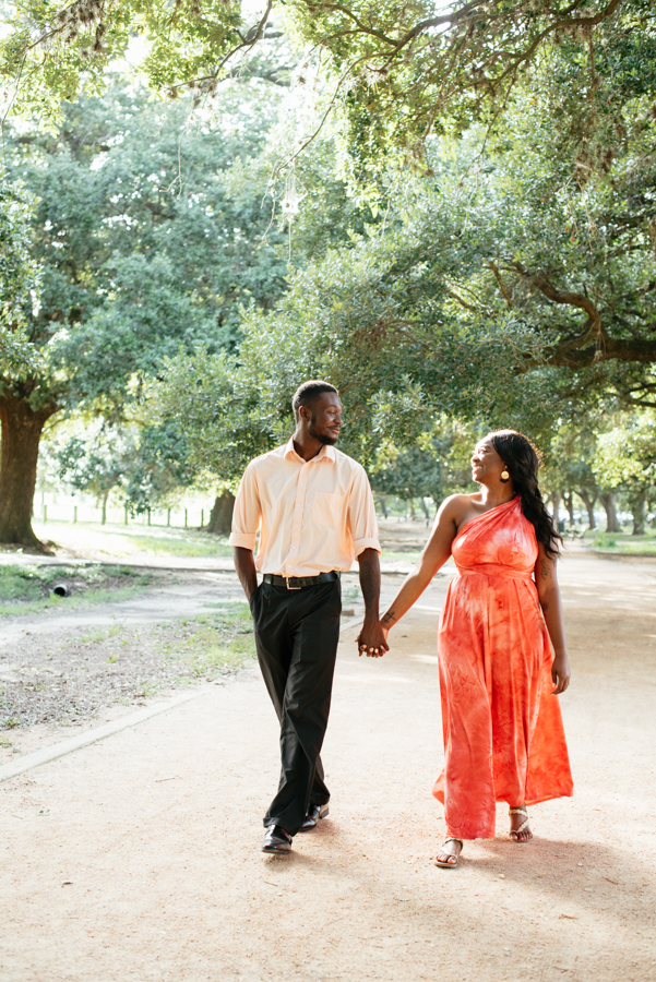 Engagement Photography at Marvin Taylor Trail Hermann Park Houston