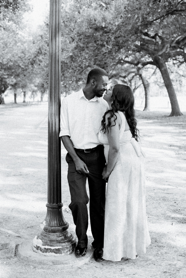 Engagement Photography at Marvin Taylor Trail Hermann Park Houston