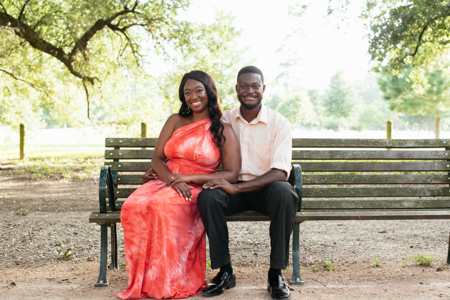 Engagement Photography at Marvin Taylor Trail Hermann Park Houston