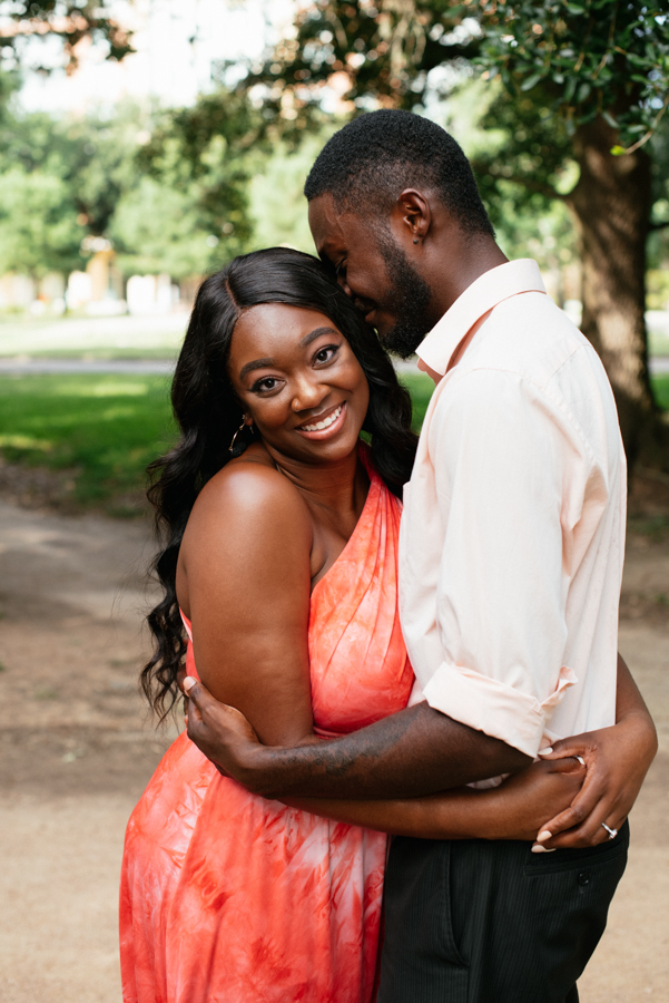 Engagement Photography at Marvin Taylor Trail Hermann Park Houston