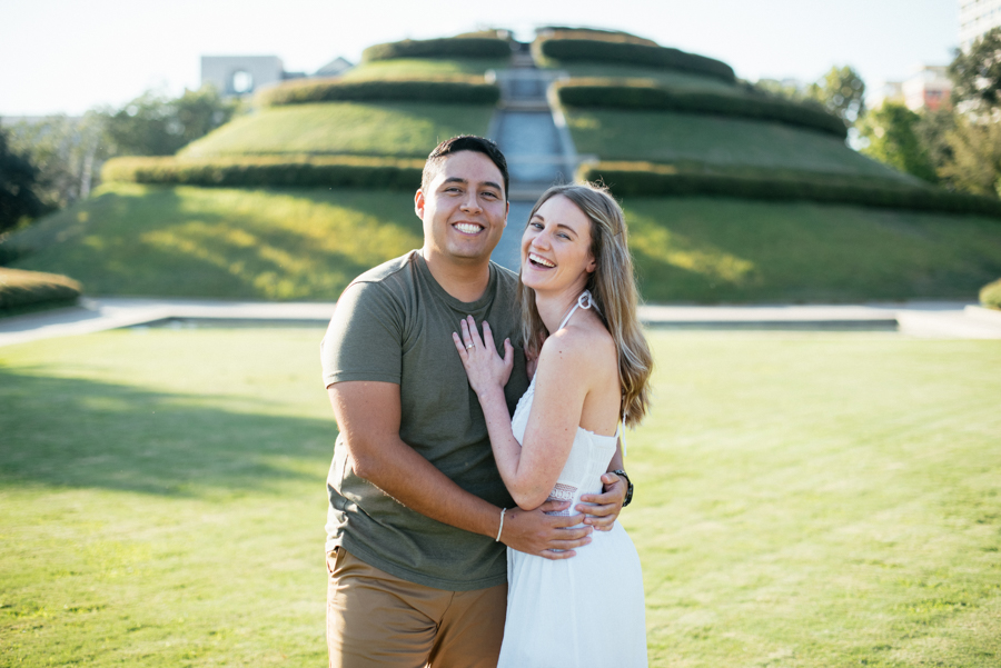 McGovern Centennial Garden Engagement Photos Houston TX