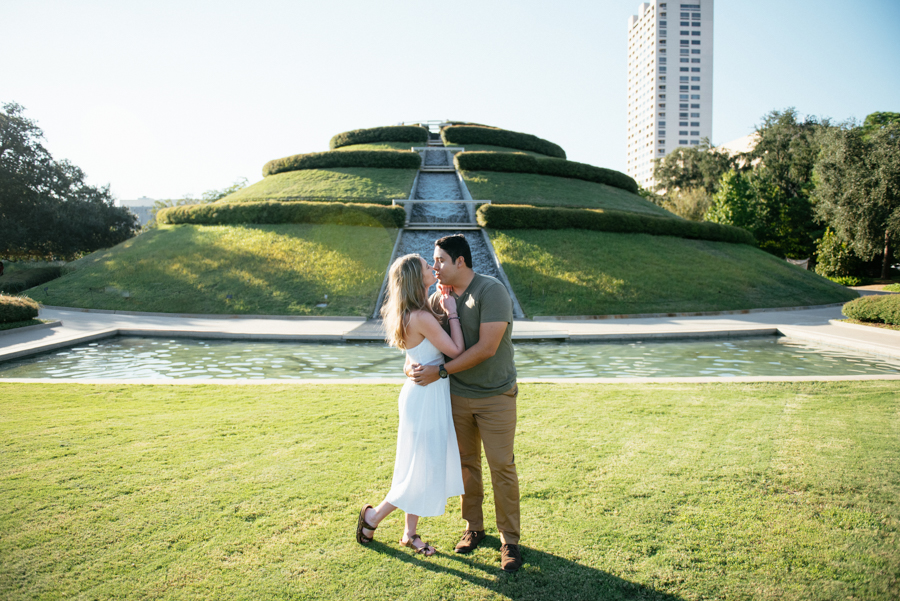 McGovern Centennial Garden Engagement Photos Houston TX