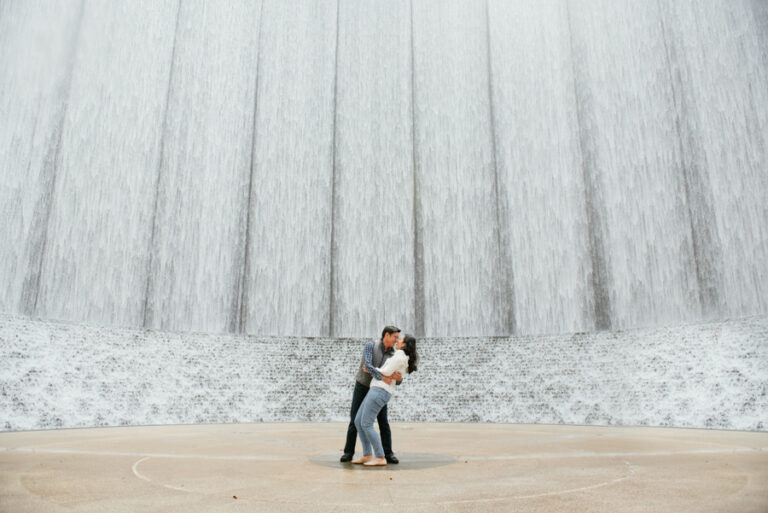Waterwall Park and RIce University Engagement Photography