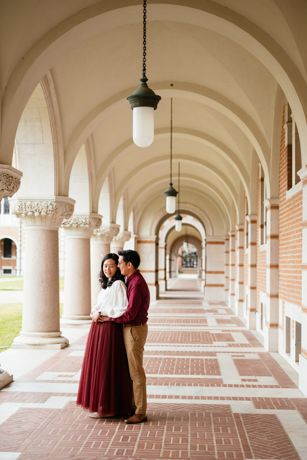 the waterwall park houston and rice university engagement photography