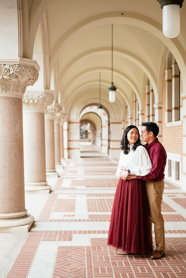 the waterwall park houston and rice university engagement photography