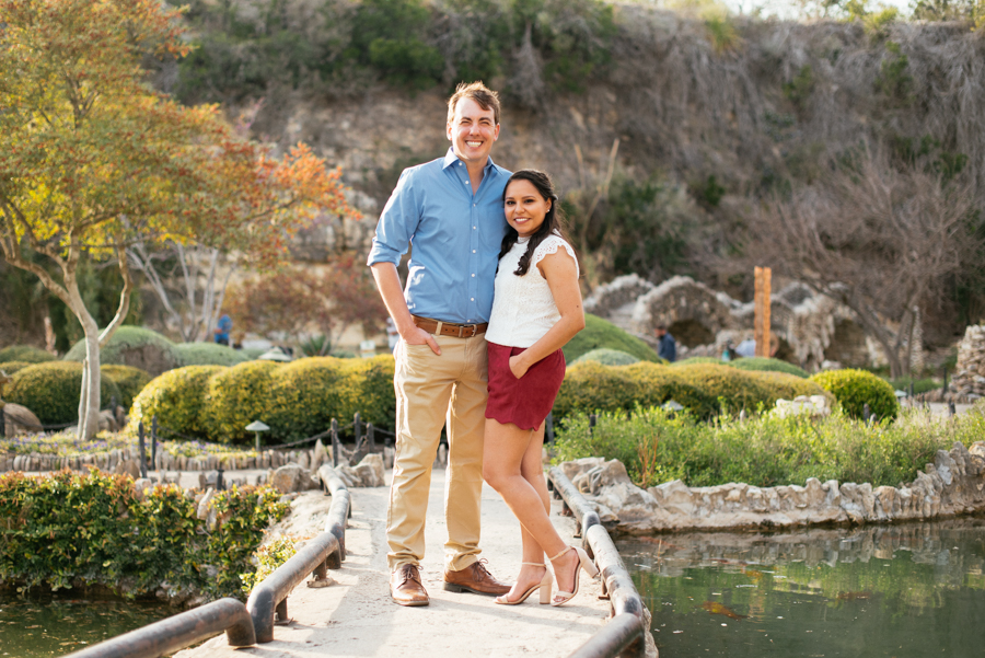 Japanese Tea Garden San Antonio Engagement Photographer