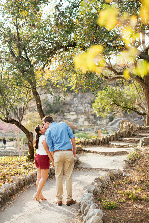 Japanese Tea Garden San Antonio Engagement Photographer